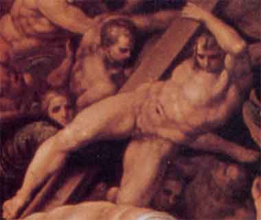 Arcangelo Gabriele - Michelangelo Giudizio Universale - Copia di Venusti - Museo di Capodimonte -&nbsp; Napoli