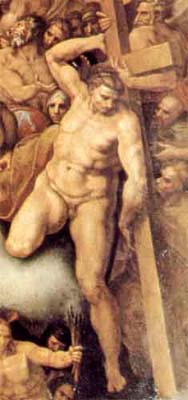 San Francesco d'Assisi o Simone Cireneo o Disma- Michelangelo Giudizio Universale - Copia di Venusti - Museo di Capodimonte -&nbsp; Napoli